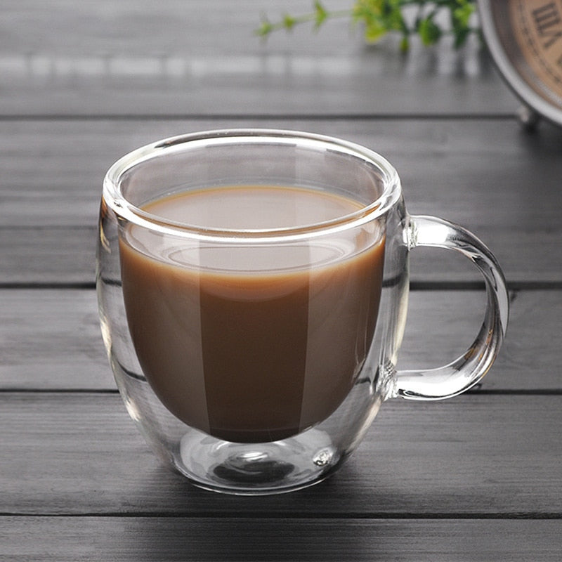 Double Wall Glass Coffee Tea Cup