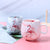 Flamingo Ceramic Travel Coffee Cup