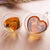 Heart Love Shaped Double Wall Glass Tea Cup